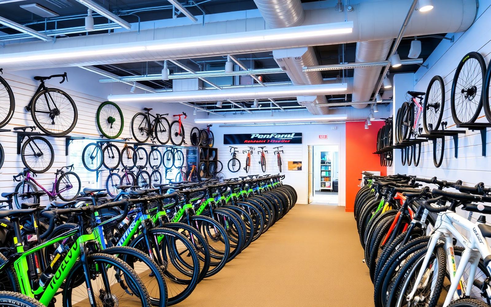 Interior da loja Bike House